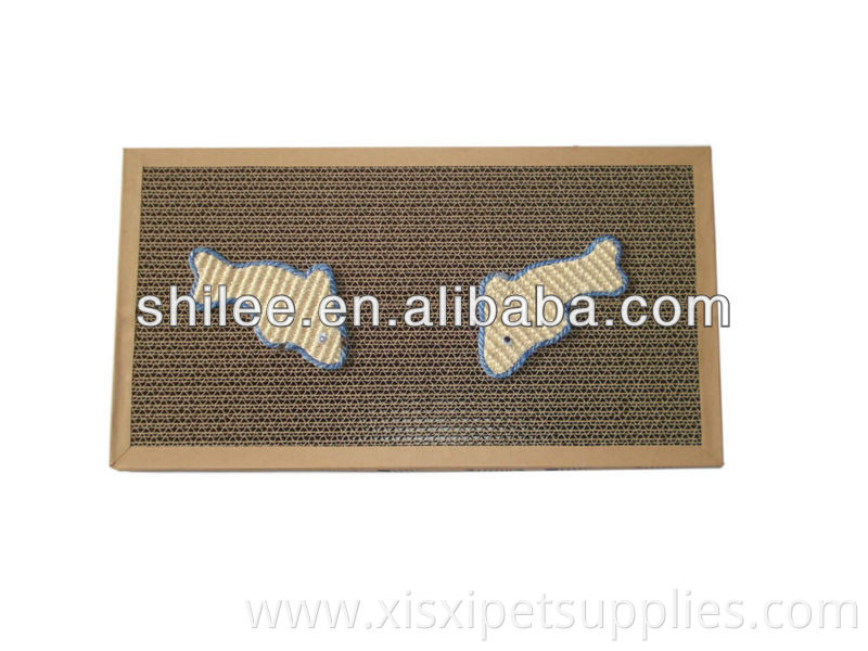 New design Cat scratch board 2 in 1 cat toy cat product with bell